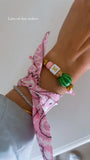 Le Watermelon Paracord charm Bracelet