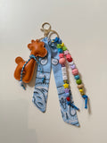 Le Giraffe bag key charm personalised