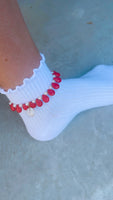 Le Pearl Drop anklet bracelet