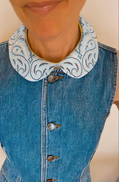 The Louisa bandana peter pan collar