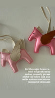 Le unicorn bag and key charm personalised (palm tree)
