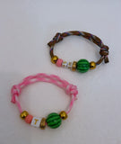 Le Watermelon Paracord charm Bracelet