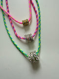 Le ParaDiamond MINI trio rondelle necklace (gold or silver)