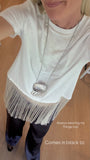 Le Chloe Fringe Tee