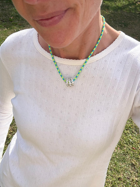 Le ParaDiamond MAXI trio rondelle necklace