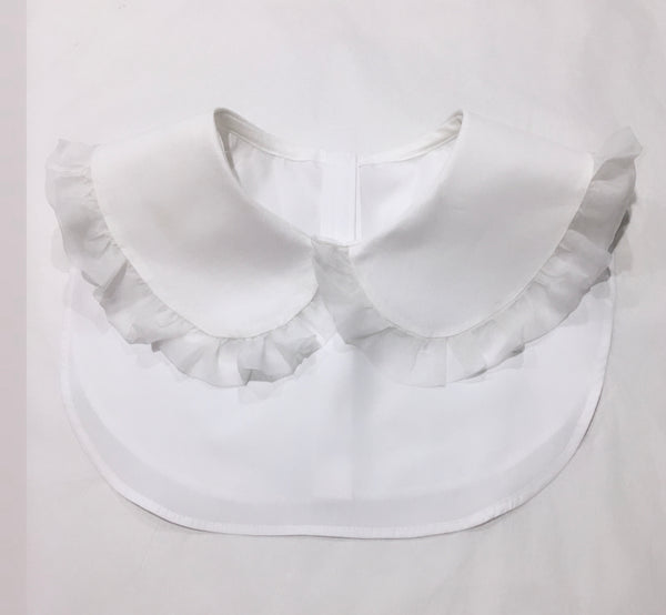 The New 'Fleur' oversized Peter Pan collar with frill (women's) - Petite Chou