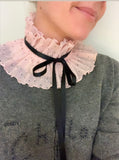 The 'Lauren' soft pink frill collar (Women's) - Petite Chou