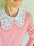 The 'Olympia' oversized collar with frill (women's) - Petite Chou