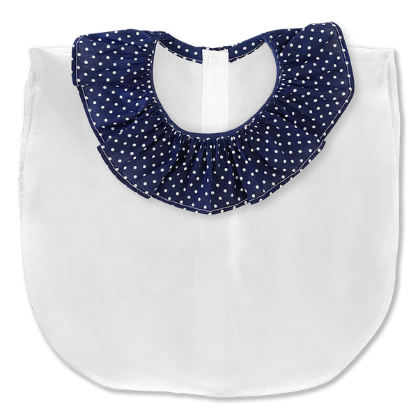 The 'Lula' frill collar with white body - Petite Chou