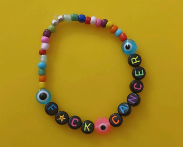 F🌟ck Cancer Evil Eye Bracelet - Petite Chou
