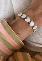 The Pearl Heart with gold Bracelet - Petite Chou