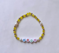 The ‘Calypso’ Pearl Personalised Name Bracelet (made to order) - Petite Chou