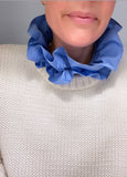 The Blue 'Daphne' double ruffle collar (Women’s) - Petite Chou