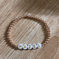 The ‘Rosie’ Personalised Name Bracelet (made to order) - Petite Chou