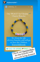 PEACE for Ukraine 🇺🇦 Bracelet - Petite Chou