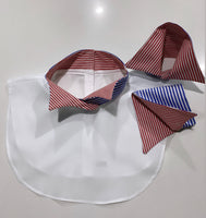 The 'Harriet’ Wing Tip Stripe Collar - Petite Chou