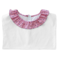 The 'Lucy' frill collar with white body - Petite Chou