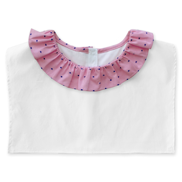 The 'Lucy' frill collar with white body - Petite Chou